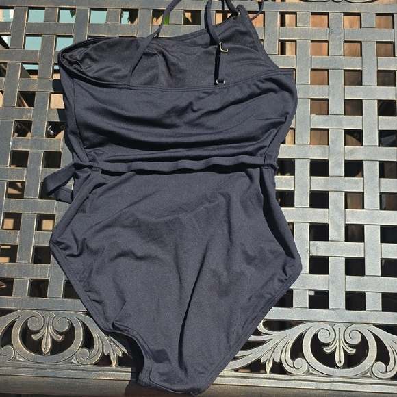 Michael Kors Black Swimsuit with Gold Accent - Picture 3 of 4